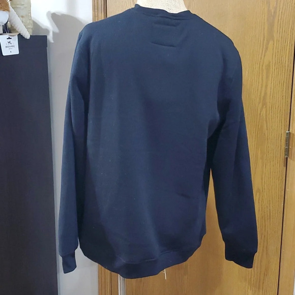 Coleman waffle knit sherpa lined pullover front pocket shirt NWT black - Picture 4 of 9